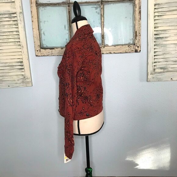 NWT Cute Ella Moss Animal Print Jean Jacket - Picture 8 of 16